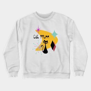 Retro Cat Mom Crewneck Sweatshirt